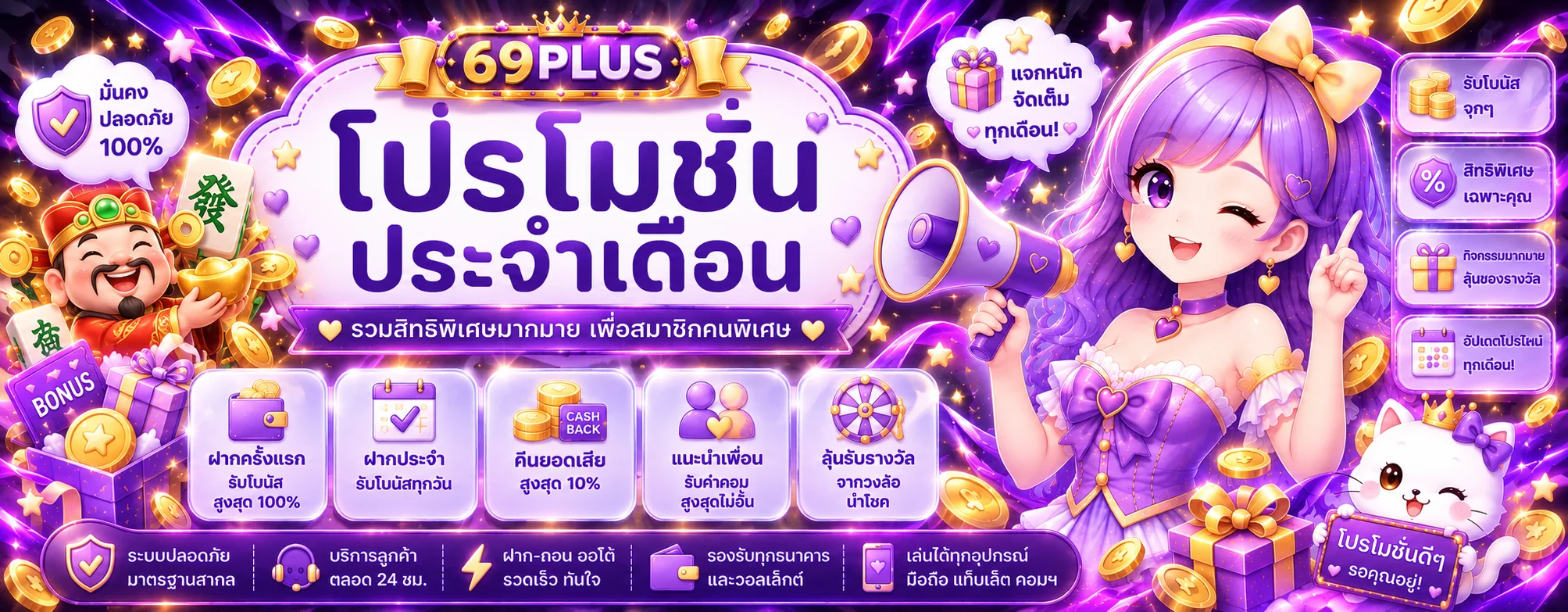 โปรโมชั่น 69PLUS ล่าสุดและสิทธิ์สมาชิก